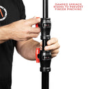 SHAPE Low-Boy Double Riser Stand (Black/Chrome, 6.9')