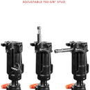 SHAPE Low-Boy Double Riser Stand (Black/Chrome, 6.9')