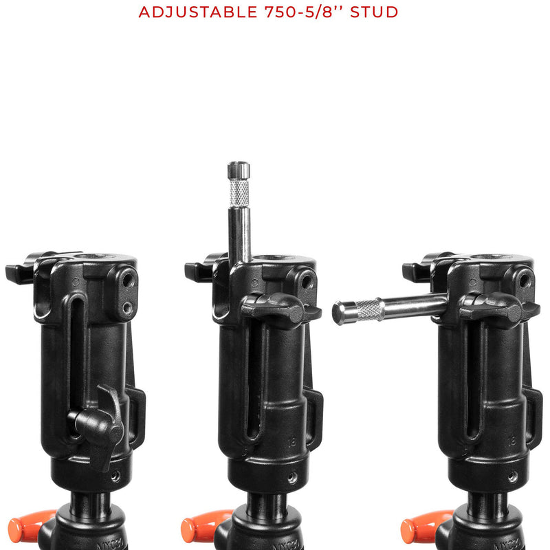 SHAPE Low-Boy Double Riser Stand (Black/Chrome, 6.9')