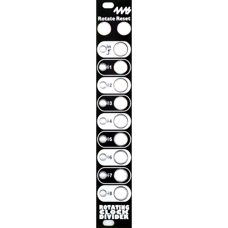 4ms Rotating Clock Divider Eurorack Module DIY Faceplate (Black)