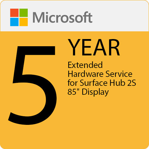 Microsoft 5-Year Extended Hardware Service for Surface Hub 2S 85" Display
