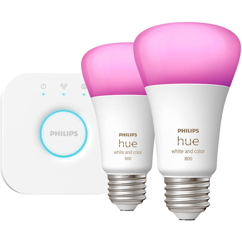 Philips Hue E26 Starter Kit (White & Color Ambiance)