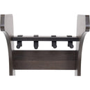 Gator Elite Series 3- to 4-Space Guitar Hanging Stand (Brown)