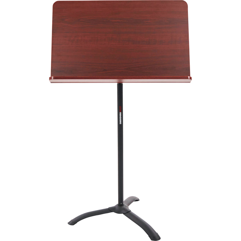 Gator Wooden Conductor Music Stand with Brushed Metal Base