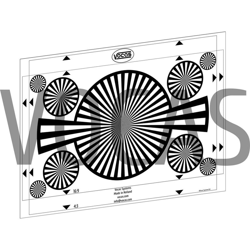 Vocas Back Focus Chart & White Balance Card (A2)
