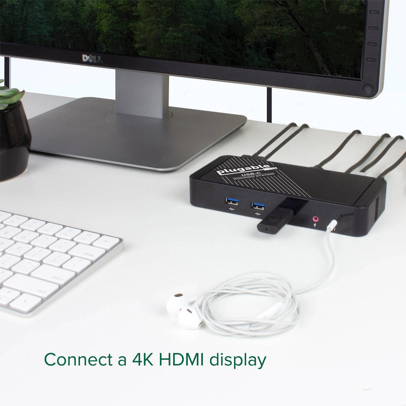 Plugable 9-in-1 USB-C Docking Station (Black)