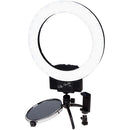 FotodioX Selfie Starlite Mini Vlog Bi-Color Ring Light with Tabletop Tripod (Black, 12")
