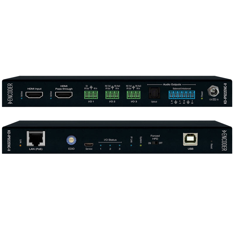 Key Digital KD-IP922ENC-II 4K AV over IP System Encoder with PoE and Open API Control Ports