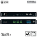 Key Digital KD-IP922DEC-II 4K AV over IP System Decoder with PoE and Open API Control Ports