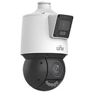 Uniview 4MP 25x Network PTZ Dual-lens PoE Camera with Starlight, Warm Light and Smart Function