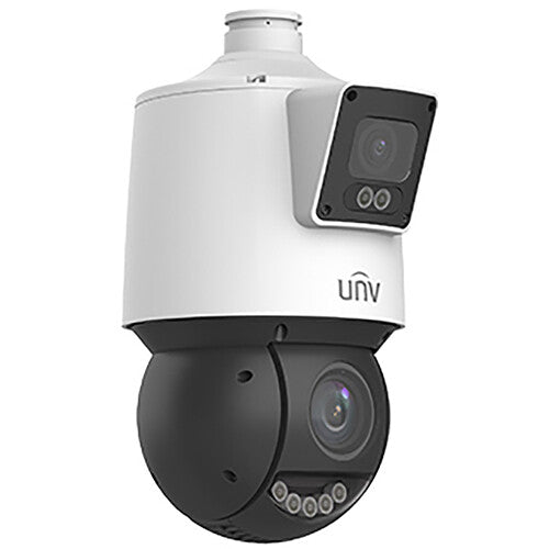 Uniview 4MP 25x Network PTZ Dual-lens PoE Camera with Starlight, Warm Light and Smart Function