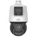 Uniview 4MP 25x Network PTZ Dual-lens PoE Camera with Starlight, Warm Light and Smart Function