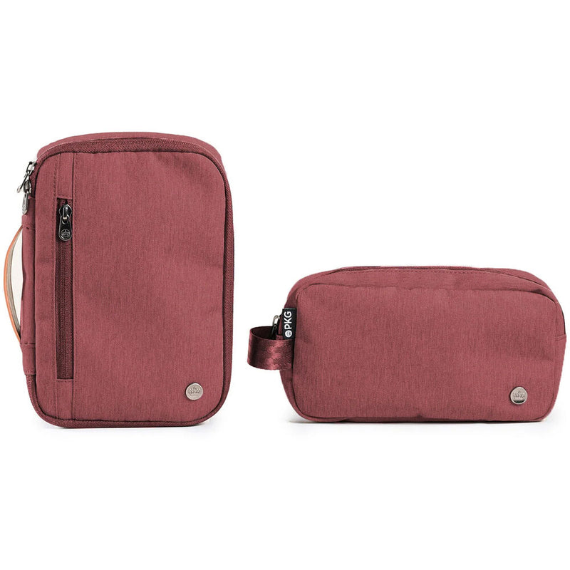 PKG International Waterloo Accessory Case (Rum Raisin/Tan, 2-Pack)