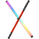 GVM BD45R Bi-Color RGB LED Light Wand 2-Light Kit (48")