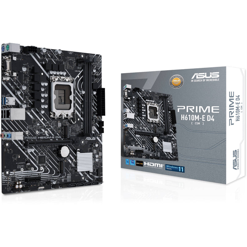 ASUS PRIME H610M-E D4-CSM LGA 1700 Mini-ATX Motherboard