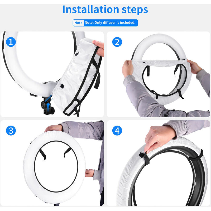 Neewer NS18 Collapsible Softbox Diffuser for Ring Lights (18")