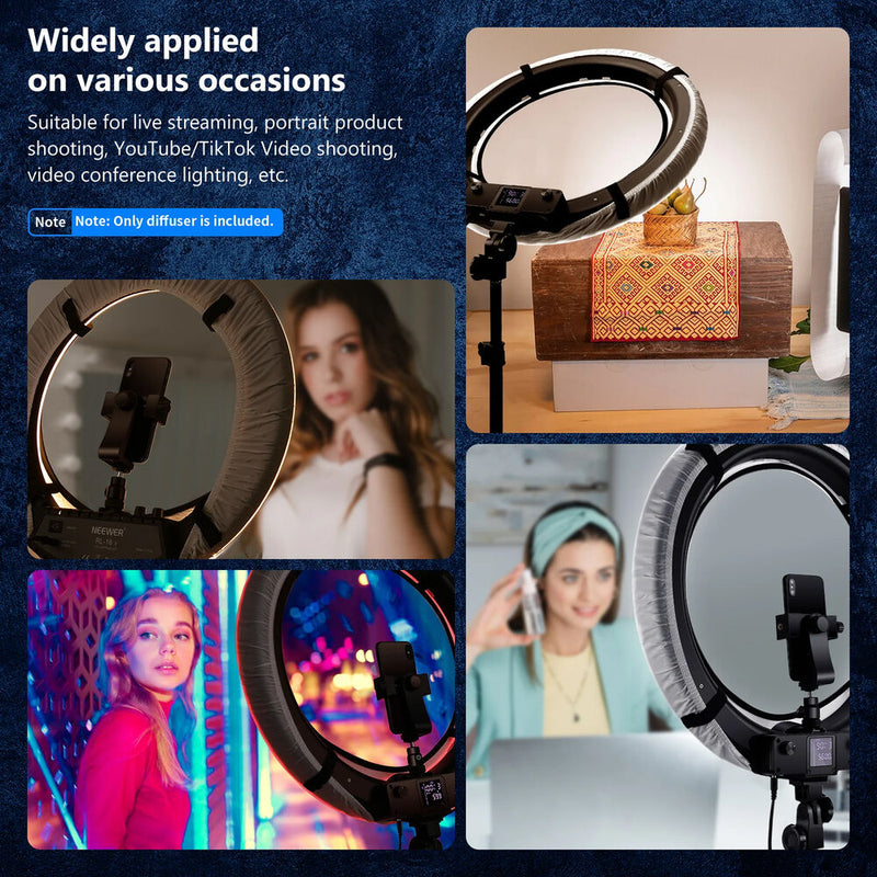 Neewer NS18 Collapsible Softbox Diffuser for Ring Lights (18")