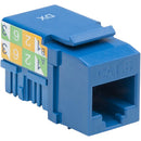 Lynn ProFit Cat 6 Keystone Jack (Blue, 25-Pack)
