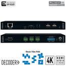 Key Digital KD-IP1022DEC-II 4K AV-over-IP Decoder with KVM/USB & Audio De-Embedding