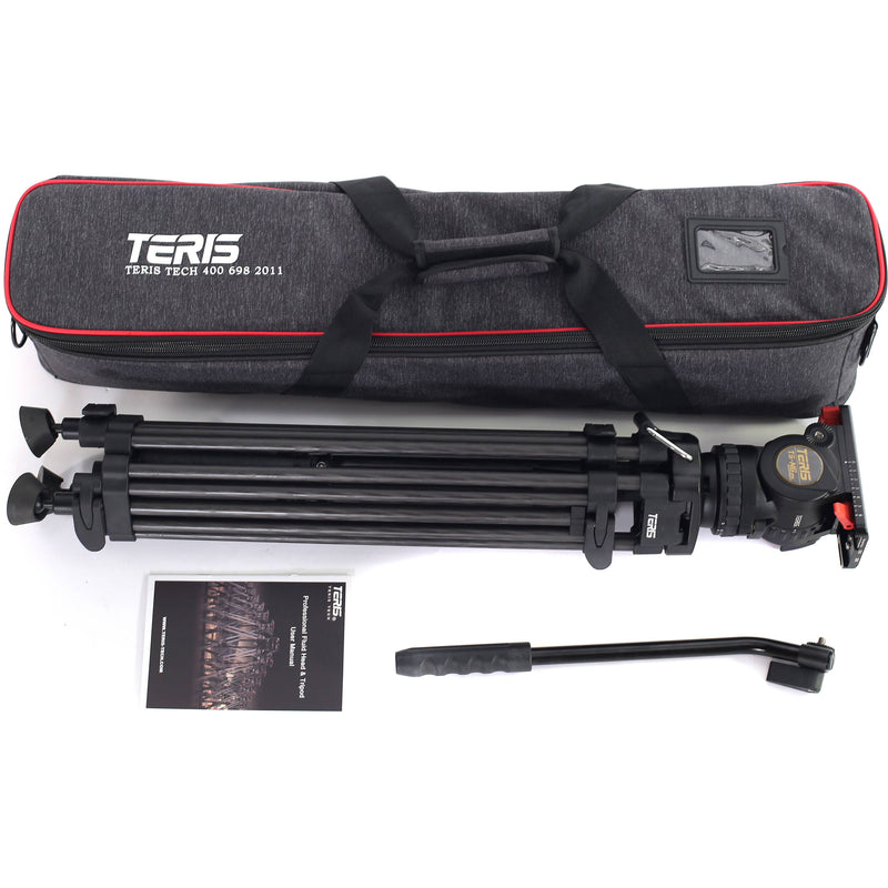 Teris TSN6AL Aluminum Tripod and Fluid Head System