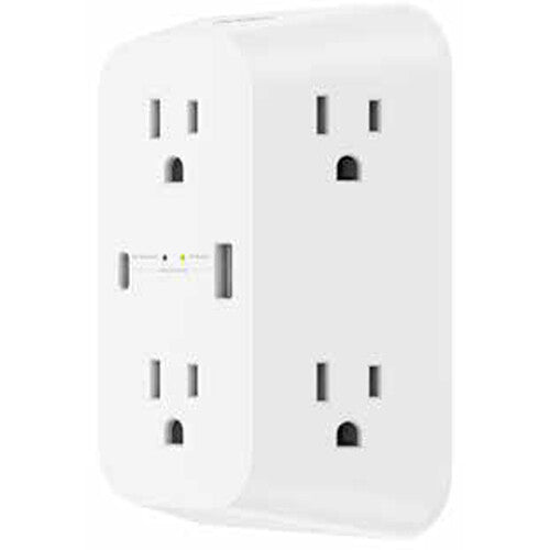 Belkin SurgePlus 6-Outlet Wall Charger with USB-A/USB-C