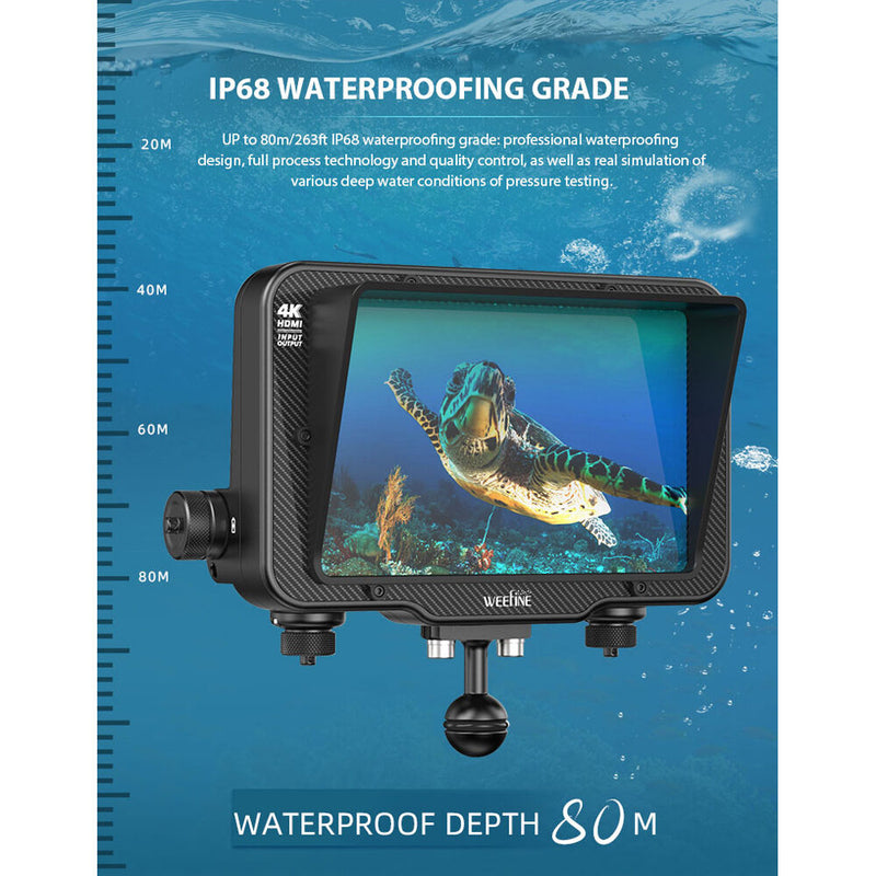 Weefine WED-7 PRO 7" Underwater LCD HDMI Monitor