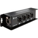 Kopul XLR4M-RJ45 4-Channel XLR-Male to RJ45 Passive Network Cable Extender for Audio/AES/DMX