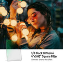 Neewer Black Diffusion Mist Dreamy Effect Filter (4 x 5.65", Grade 1/8)