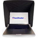 SunShader 3 Laptop Sun Shade & Privacy Screen (Medium, Charcoal Gray)