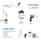 Neewer NW-35 Suspension Boom Scissor Mic Arm Stand (Black)