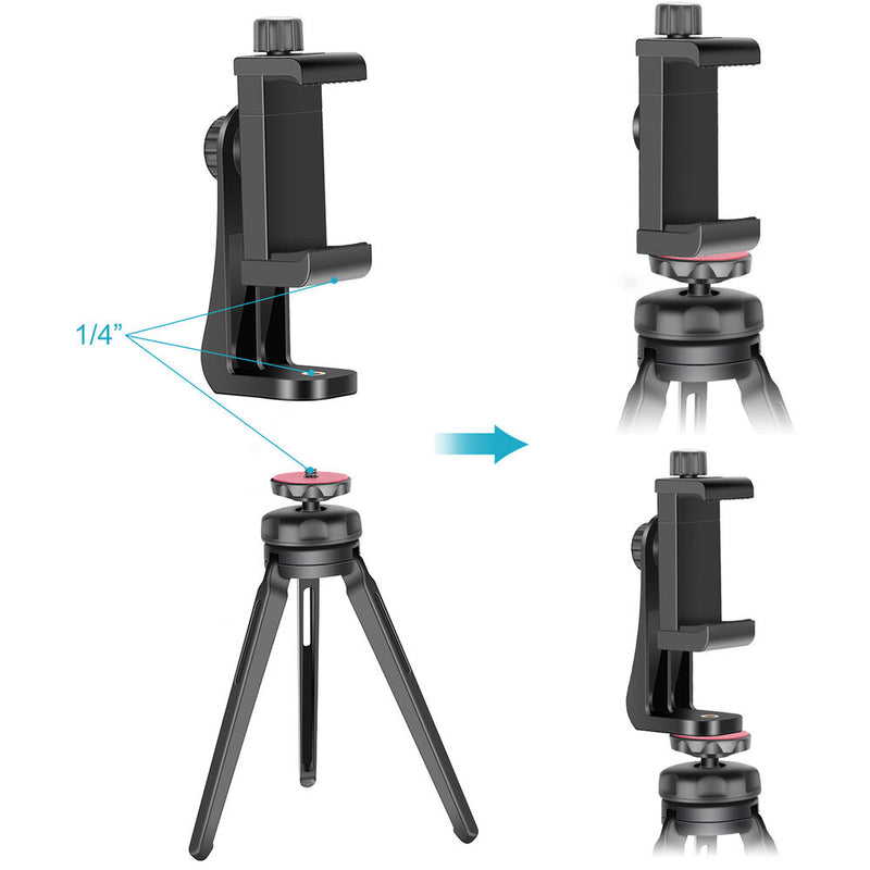 Neewer Rotatable Smartphone Holder with 1/4"-20 Thread