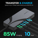 Sabrent 5-in-1 USB4 Travel Hub (Gray)