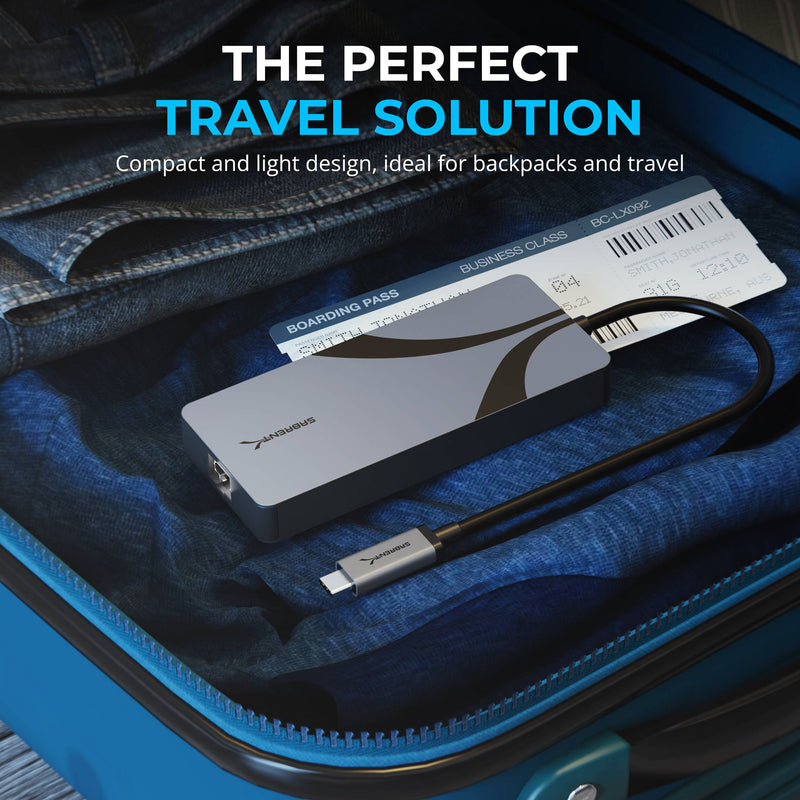 Sabrent 5-in-1 USB4 Travel Hub (Gray)