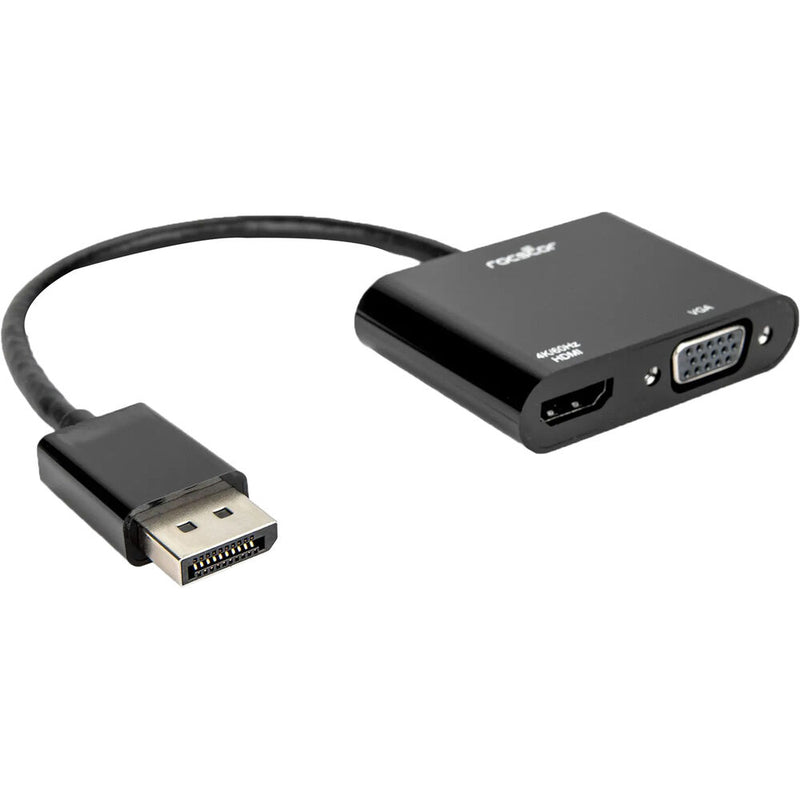 Rocstor DisplayPort 1.2 to HDMI & VGA Active Video 2-in-1 Adapter