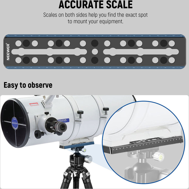 Neewer QR003 9" Rail Bar Vixen Style Dovetail Plate