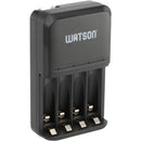 Watson 4-Bay Charger for AA/AAA NiMH Batteries with 8-Pack of Chroma Rechargeable AA NiMH Batteries Kit