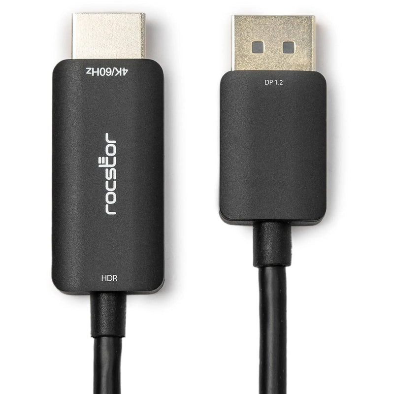Rocstor DisplayPort 1.2 Male to HDMI Male Active Adapter Cable (6')