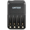 Watson 4-Bay Charger for AA/AAA Batteries with 4-Pack AA NiMH Rechargeable Batteries