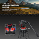 Neewer TP75 74" Pro Video Aluminum Tripod with Fluid Head