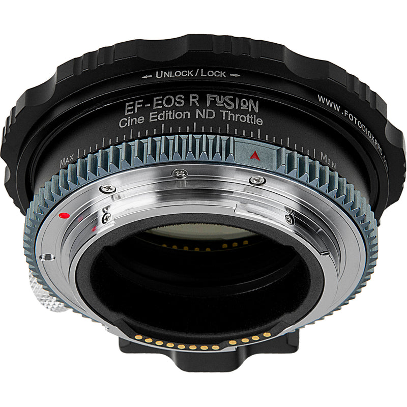 FotodioX Vizelex ND Throttle Fusion Smart AF Cine Edition Lens Adapter for Canon EF Cine Lens to Canon RF Mount Body
