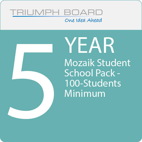 TRIUMPH BOARD Mozaik Student School Pack - 5-Year, 100-Students Minimum