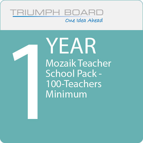 TRIUMPH BOARD Mozaik Teacher School Pack - 1-Year, 100-Teachers Minimum