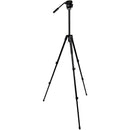 Slik Pro AL-323 Tripod with SVH-520 Fluid Head Kit (Black)