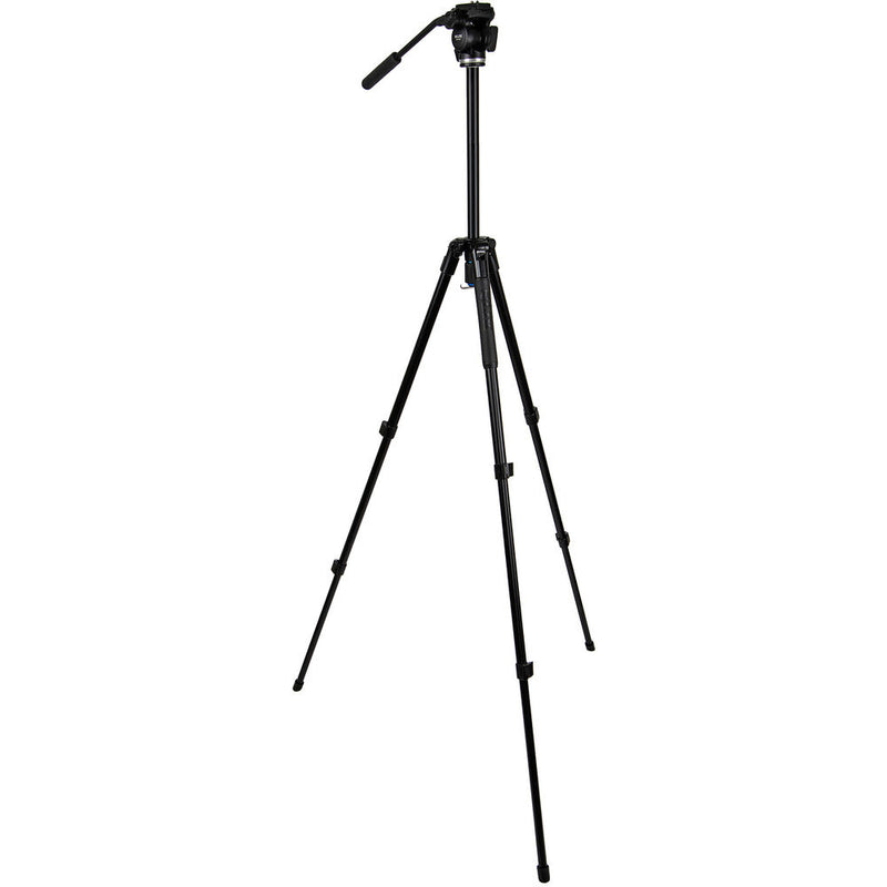 Slik Pro AL-323 Tripod with SVH-520 Fluid Head Kit (Black)