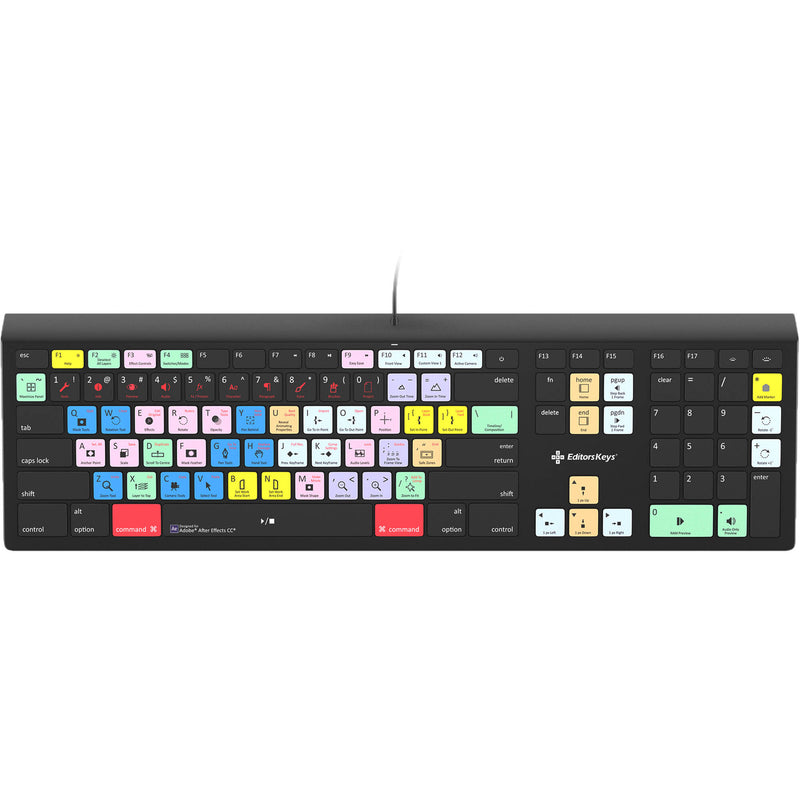 KB Covers After Effects Backlit Pro Aluminum Keyboard (macOS)