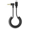 Comica Audio CVM-D-MI 3.5mm TRS to Lightning Coiled Audio Adapter Cable (2')