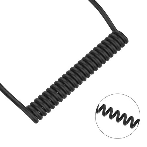 Comica Audio CVM-D-MI 3.5mm TRS to Lightning Coiled Audio Adapter Cable (2')