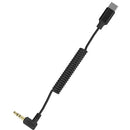 Comica Audio CVM-D-UC II 3.5mm TRS to USB-C Coiled Audio Adapter Cable with ADC Chip (2')