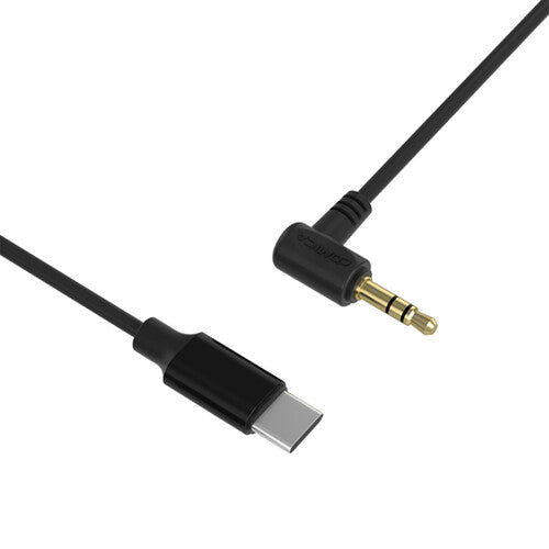 Comica Audio CVM-D-UC II 3.5mm TRS to USB-C Coiled Audio Adapter Cable with ADC Chip (2')