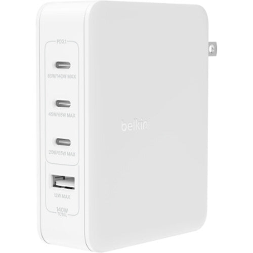 Belkin BoostCharge Pro 140W 4-Port GaN USB Wall Charger